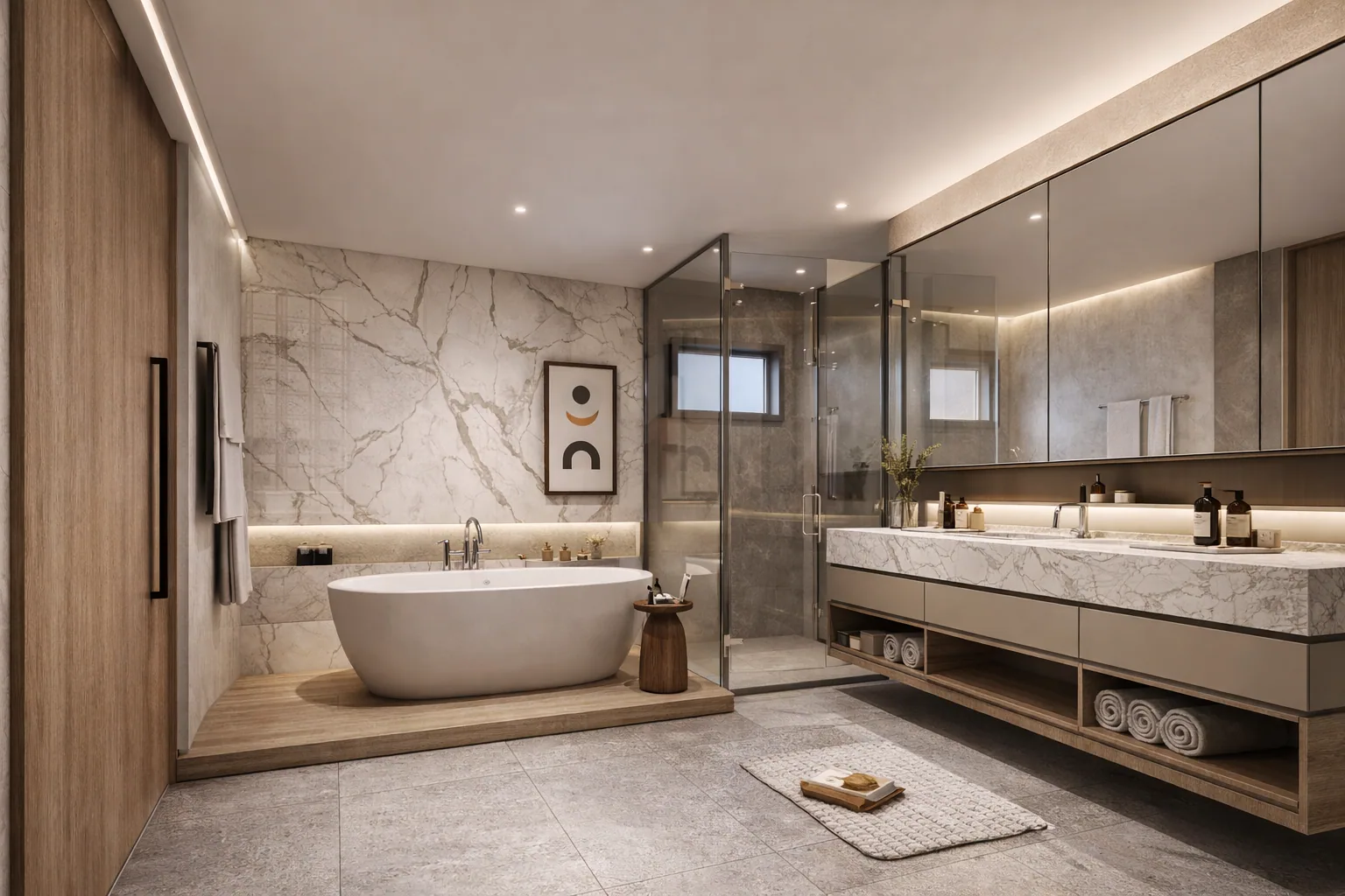 House Design Sriracha — master bedroom, styled