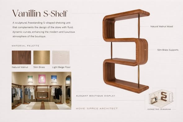 Vanillin — material and furniture design presentation